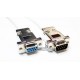 Cable Null Modem DB9 macho a hembra 40 m, armado